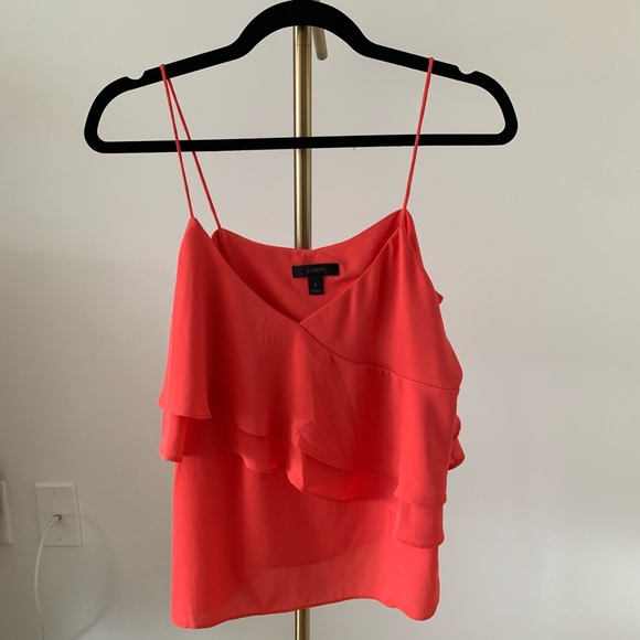 J Crew Drapey Ruffle Cami - Picture 2 of 3